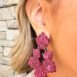 [LINNY CO] Michelle Pinot Noir Earrings - The Pink Pineapple 850