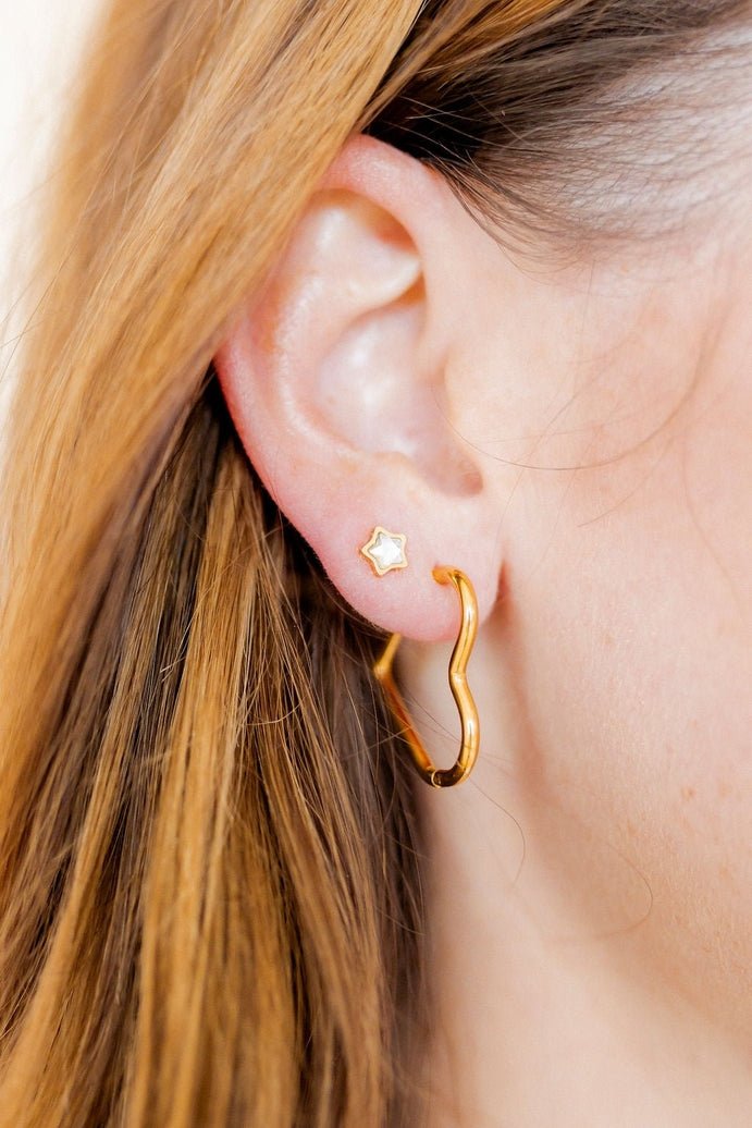 [Linny Co] Polly Star Stud Earrings - The Pink Pineapple 850