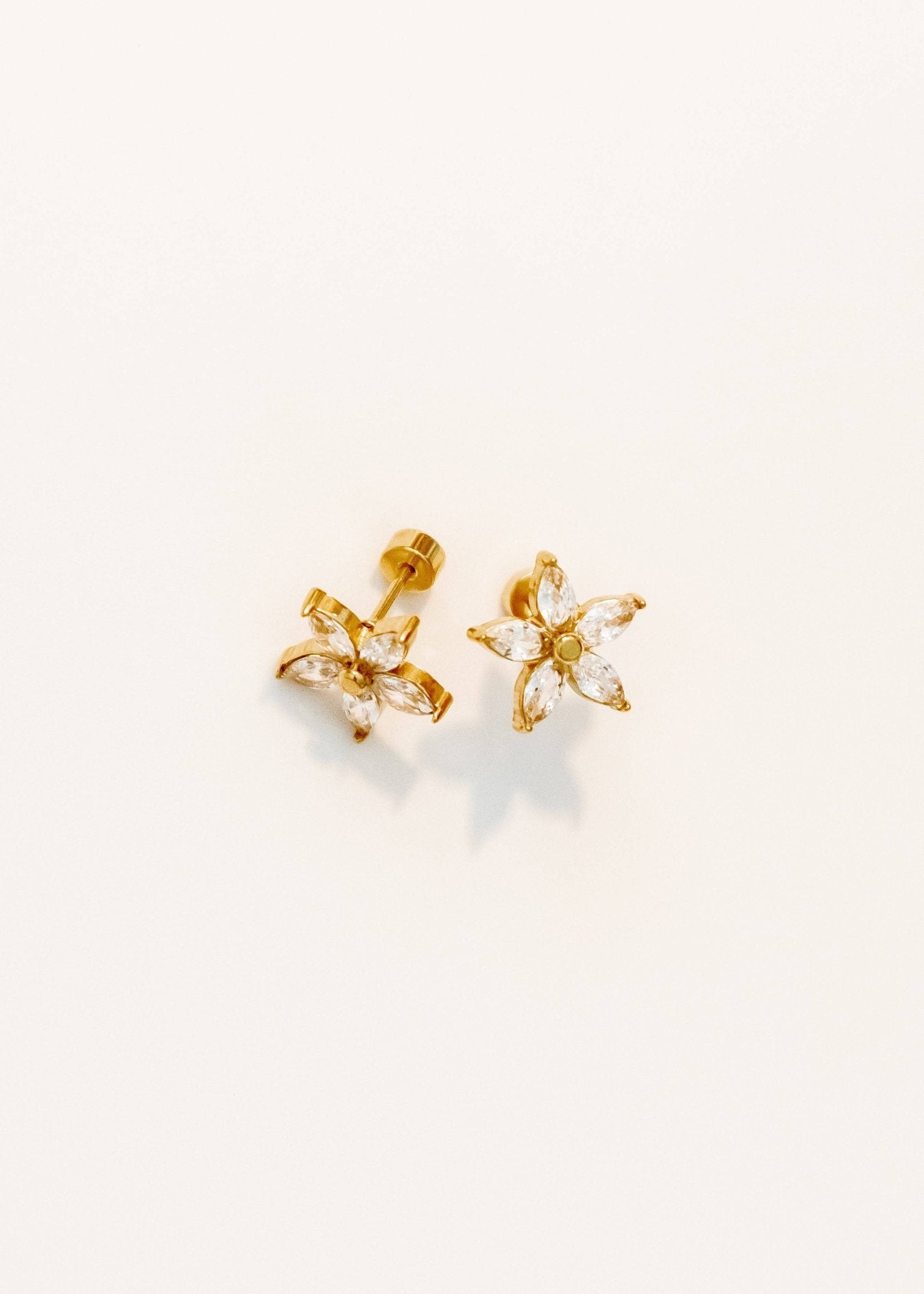 [Linny Co] Screwback Stud Earrings - Lily - The Pink Pineapple 850