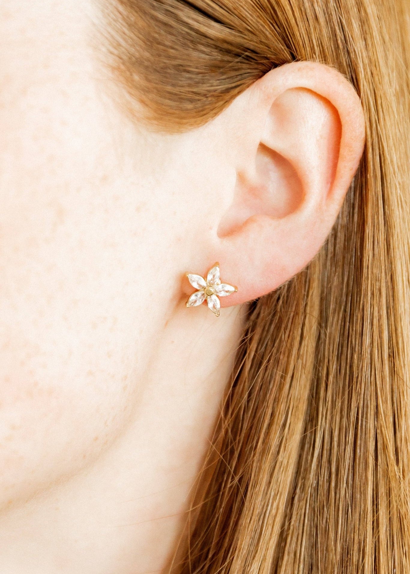 [Linny Co] Screwback Stud Earrings - Lily - The Pink Pineapple 850