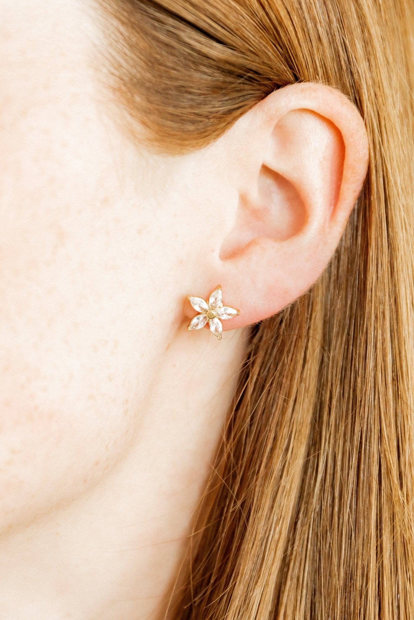 [Linny Co] Screwback Stud Earrings - Lily - The Pink Pineapple 850