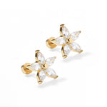 [Linny Co] Screwback Stud Earrings - Lily - The Pink Pineapple 850