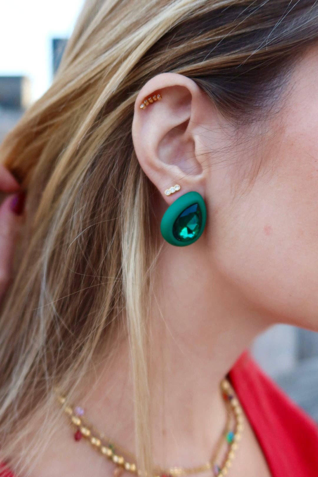 [Linny Co] Screwback Stud Earrings - Poppy - The Pink Pineapple 850