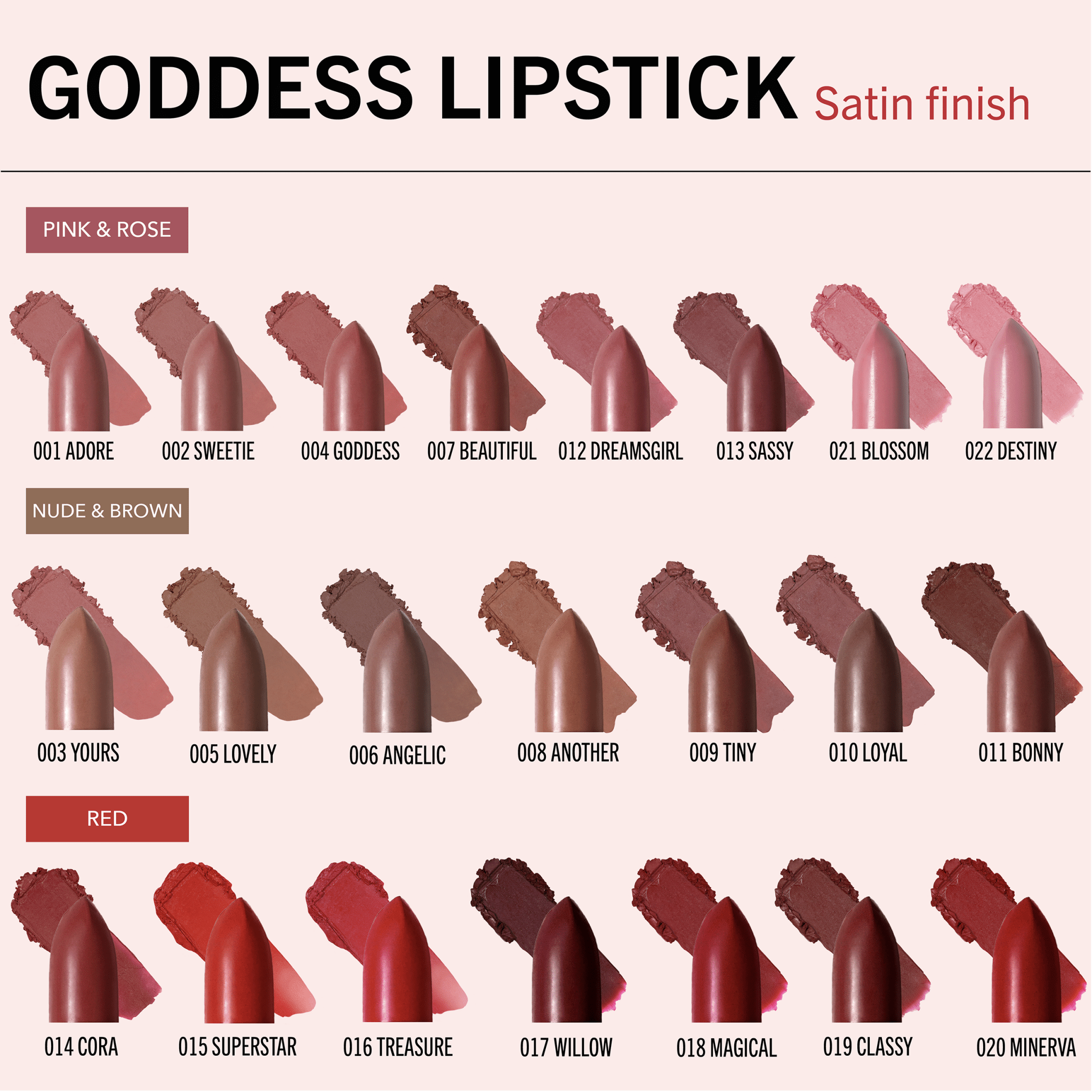 Lip Goddess Lipstick (003, Yours) - The Pink Pineapple 850