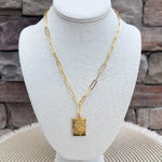 [Lisi Lerch] Bamboo Tile Charm Mahjong Necklace - The Pink Pineapple 850