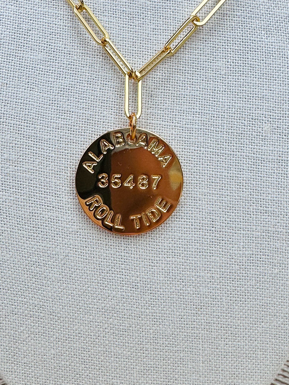 [Lisi Lerch] College Tag Charm Necklace – Alabama - The Pink Pineapple 850