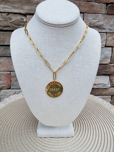 [Lisi Lerch] College Tag Charm Necklace – Alabama - The Pink Pineapple 850