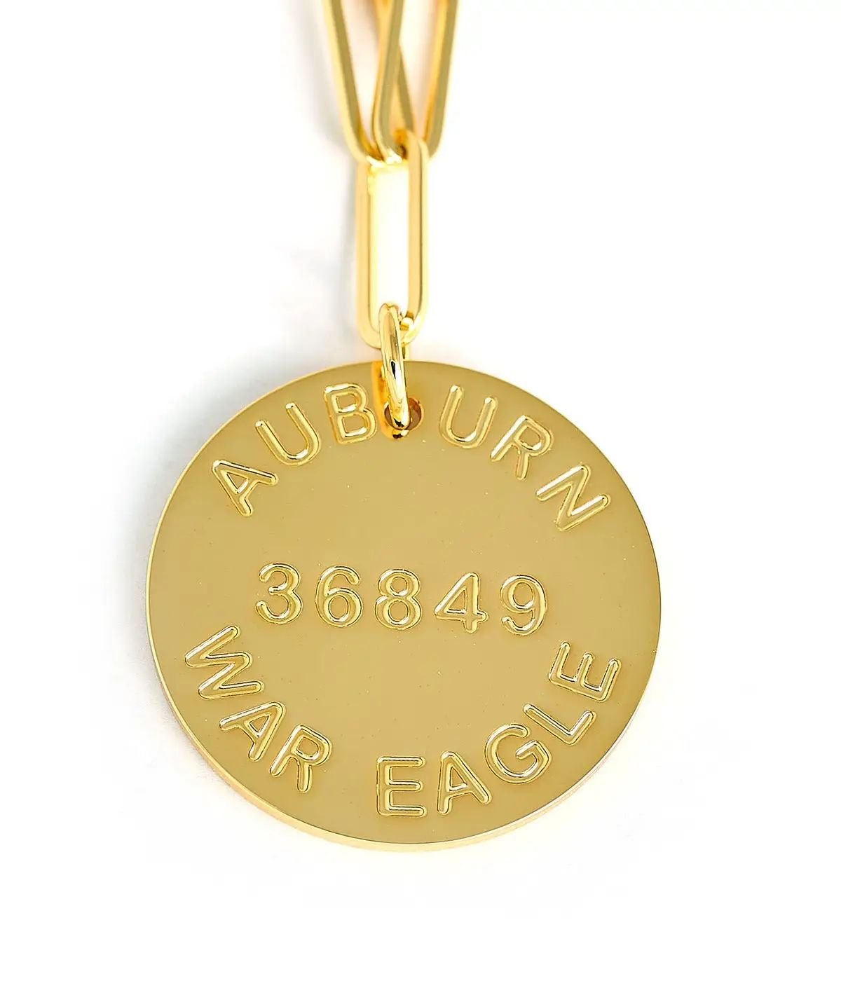[Lisi Lerch] College Tag Charm Necklace – Auburn - The Pink Pineapple 850