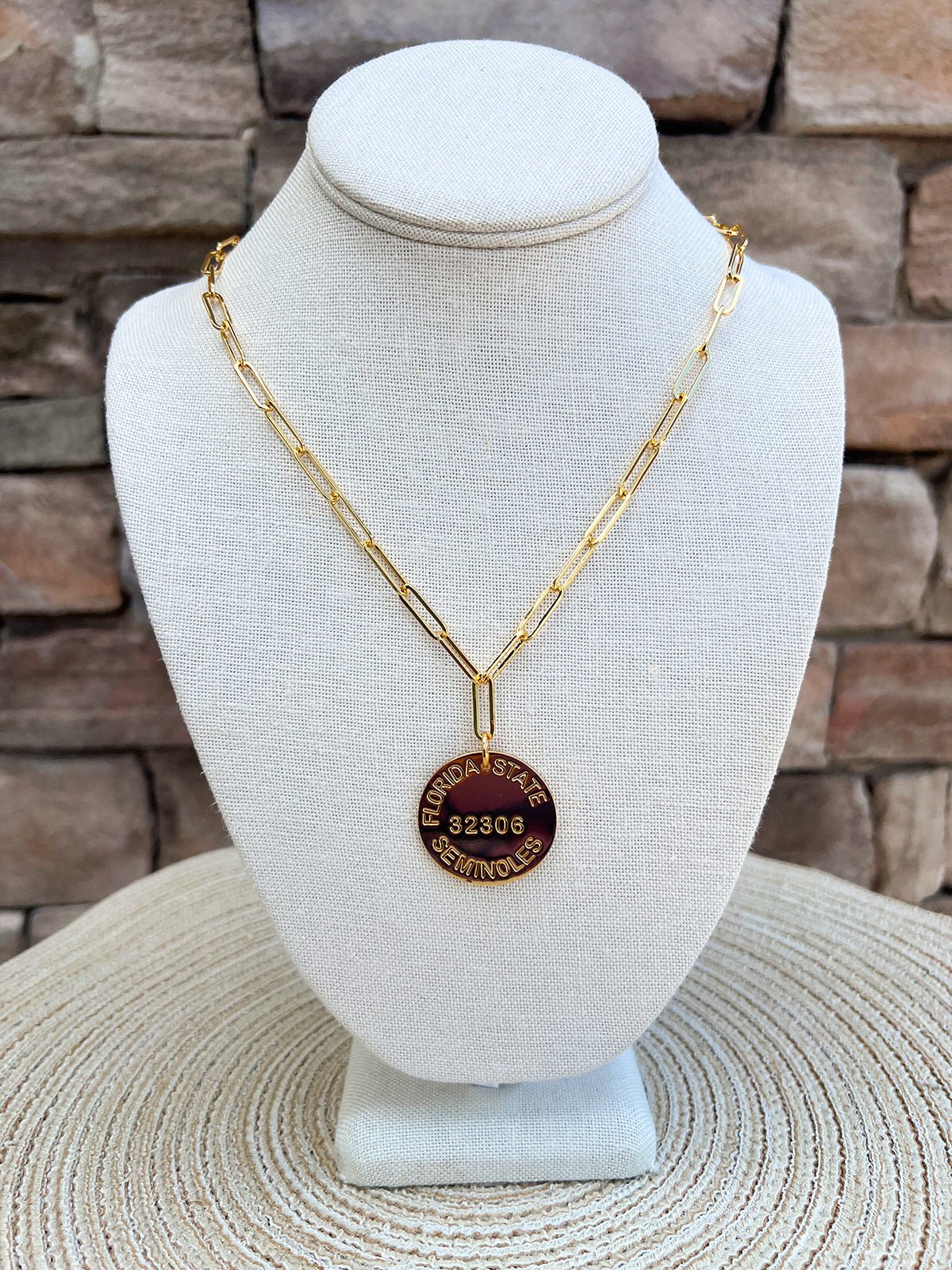 [Lisi Lerch] College Tag Charm Necklace – Florida State - The Pink Pineapple 850
