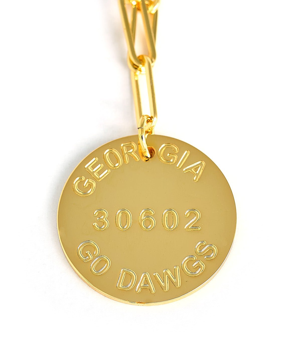 [Lisi Lerch] College Tag Charm Necklace – University of Georgia - The Pink Pineapple 850
