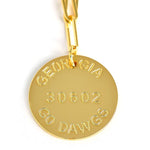 [Lisi Lerch] College Tag Charm Necklace – University of Georgia - The Pink Pineapple 850