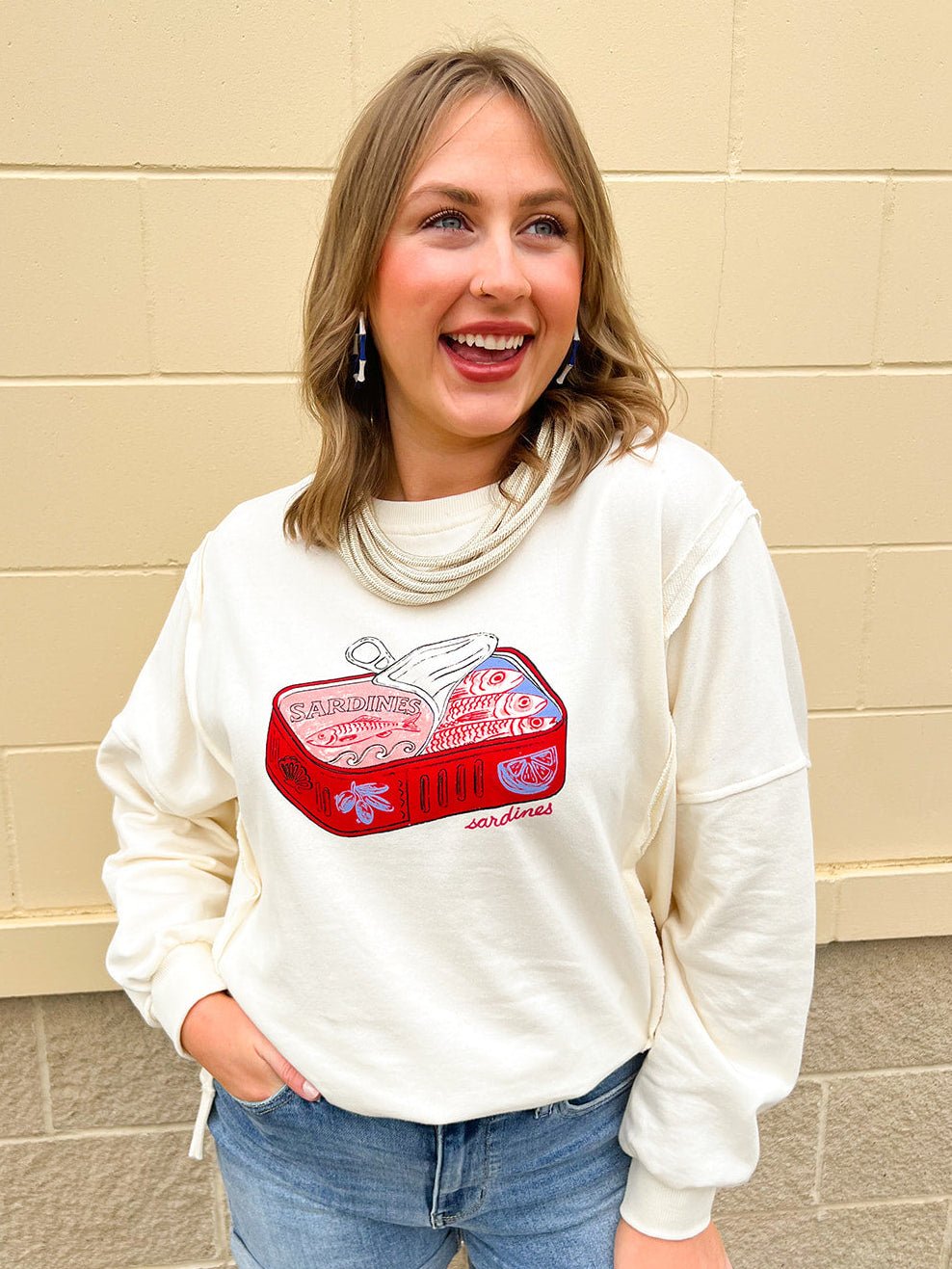 Little Sardine Sweatshirt - The Pink Pineapple 850