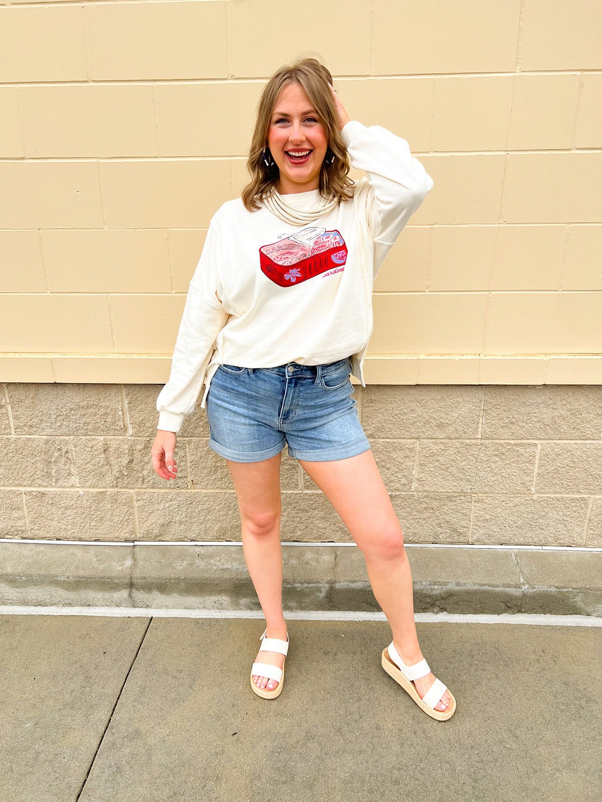 Little Sardine Sweatshirt - The Pink Pineapple 850