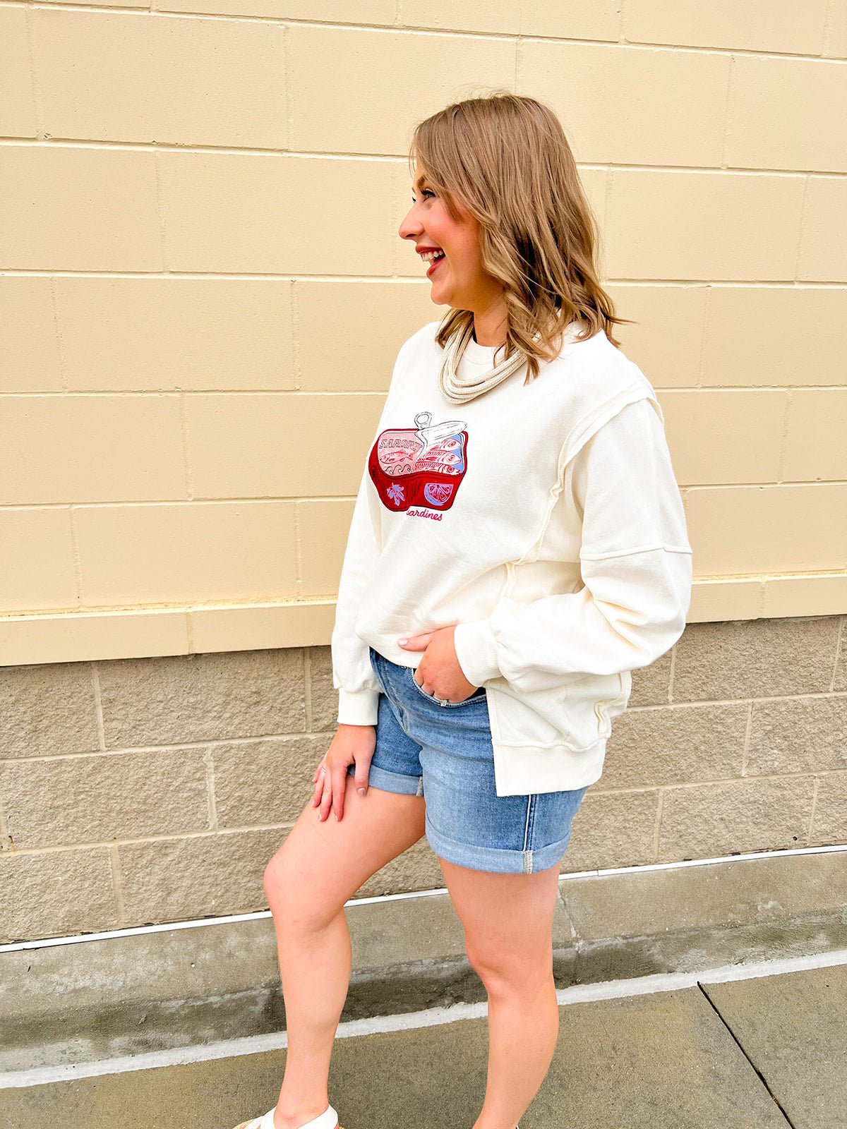 Little Sardine Sweatshirt - The Pink Pineapple 850