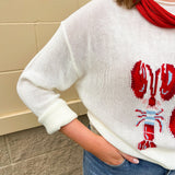 Lobster Lane Lightweight Sweater - The Pink Pineapple 850