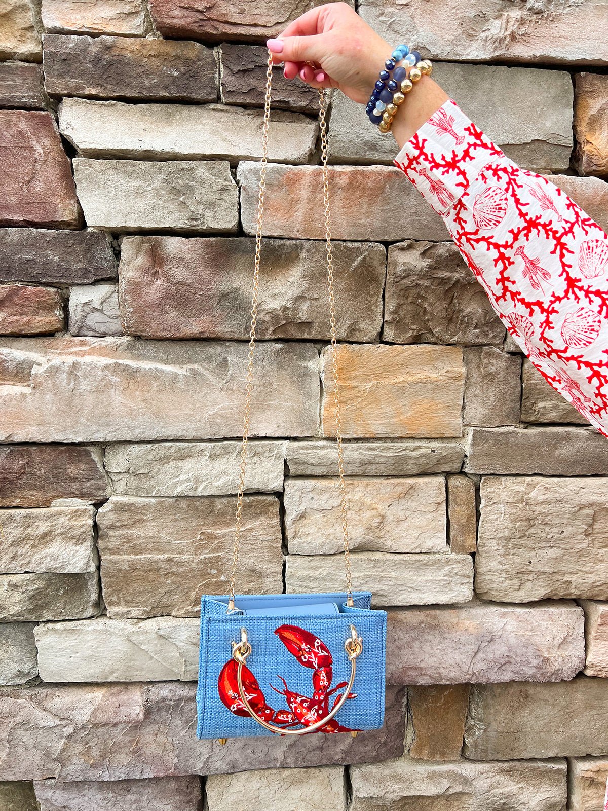 Lobster Luxe Mini Bag - The Pink Pineapple 850