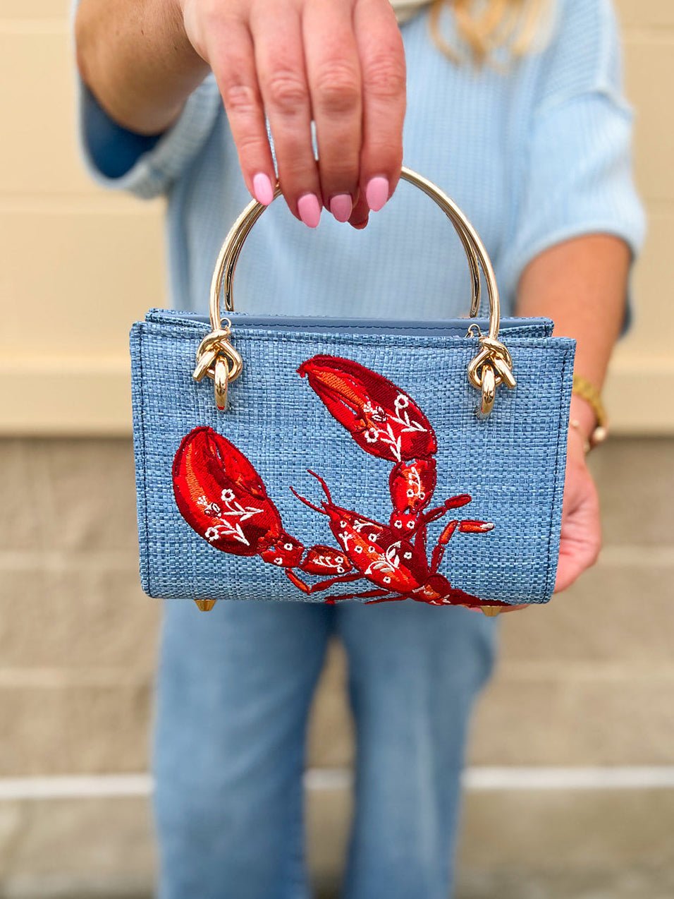 Lobster Luxe Mini Bag - The Pink Pineapple 850