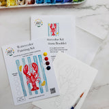 Lobster Watercolor Kit - The Pink Pineapple 850