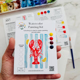 Lobster Watercolor Kit - The Pink Pineapple 850