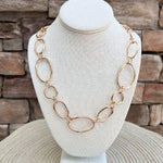 Long Dainty Chain Link Necklace - The Pink Pineapple 850