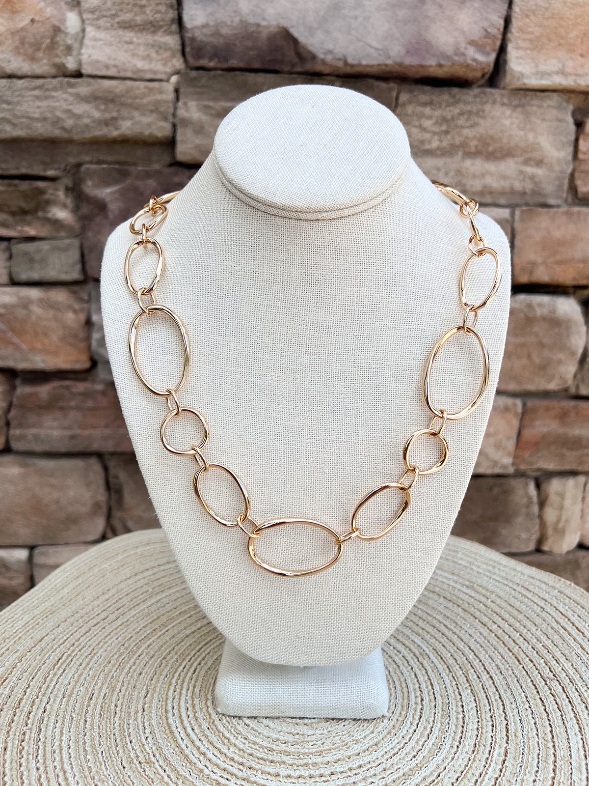 Long Dainty Chain Link Necklace - The Pink Pineapple 850