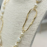 Long Pearl & Stone Necklace - The Pink Pineapple 850