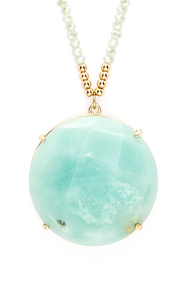 Lori Disk Pendant Necklace - The Pink Pineapple 850