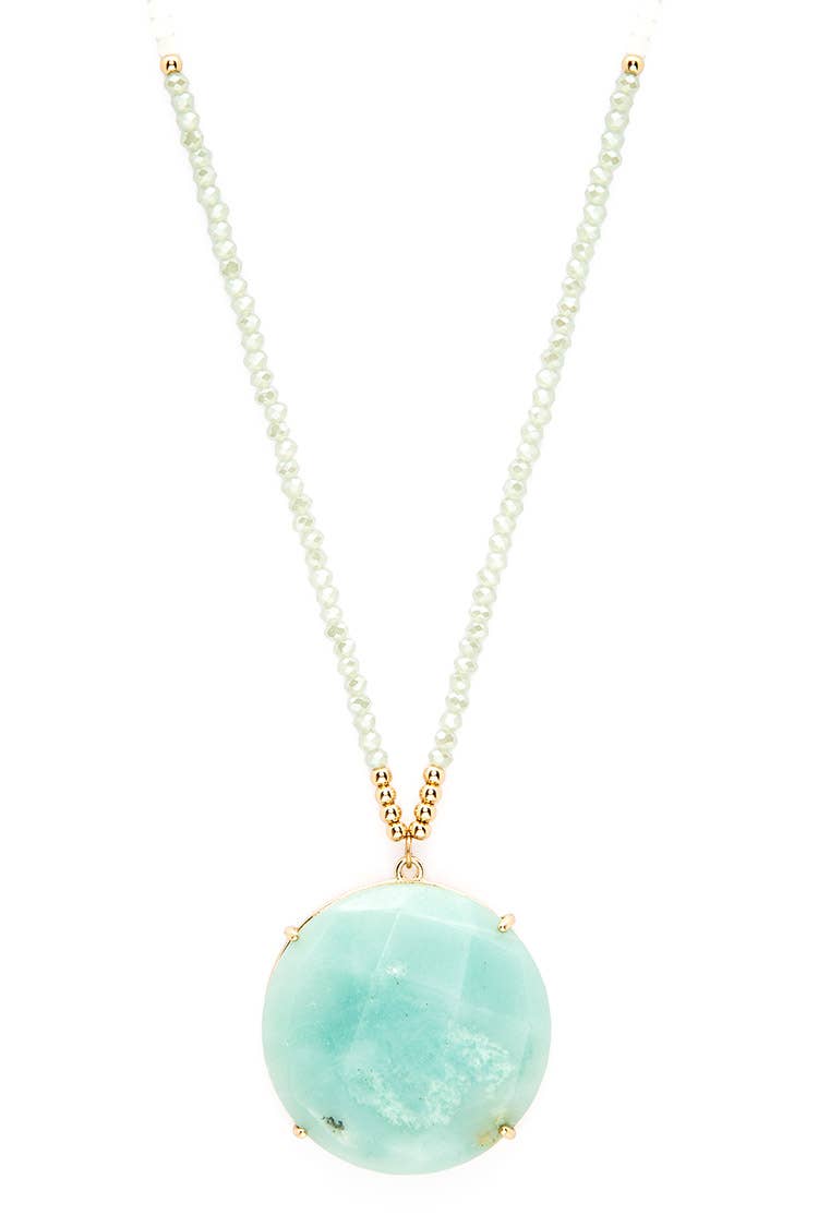 Lori Disk Pendant Necklace - The Pink Pineapple 850