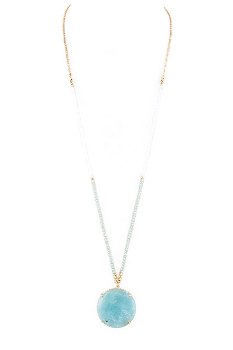 Lori Disk Pendant Necklace - The Pink Pineapple 850