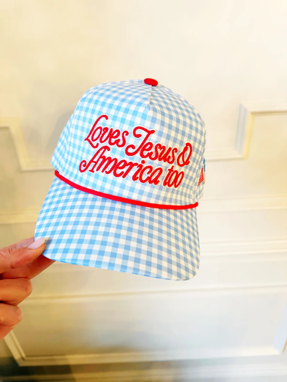Love Jesus & America Too Hat - The Pink Pineapple 850