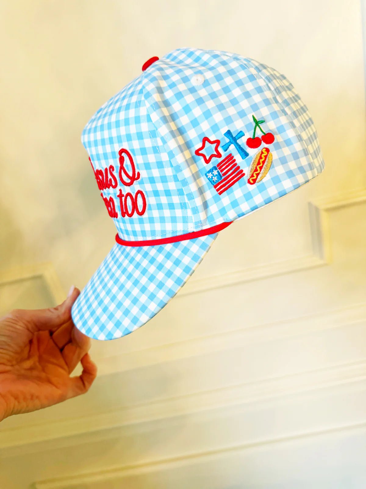 Love Jesus & America Too Hat - The Pink Pineapple 850