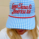 Love Jesus & America Too Hat - The Pink Pineapple 850