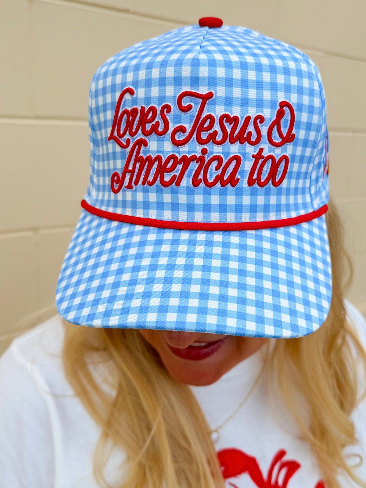 Love Jesus & America Too Hat - The Pink Pineapple 850