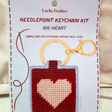 Love Stitch Needlepoint Keychain Kit - The Pink Pineapple 850