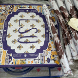 LSU Baton Rouge Mahjong Mat - The Pink Pineapple 850