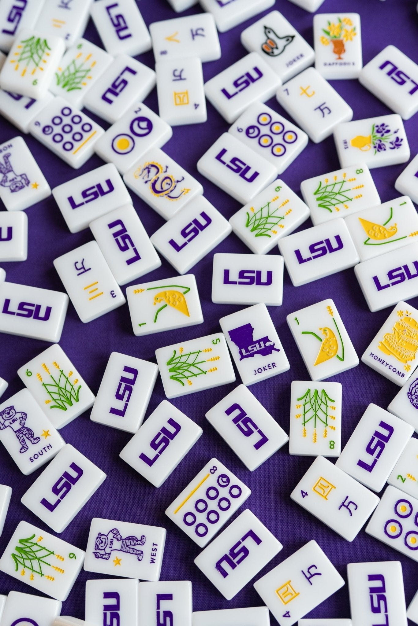 LSU® - Louisiana State University® Mahjong Tiles - The Pink Pineapple 850