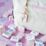 Lucky Bamboo Mahjong Charm Keychain - The Pink Pineapple 850