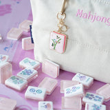 Lucky Bamboo Mahjong Charm Keychain - The Pink Pineapple 850