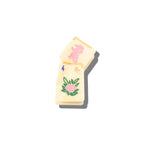Lucky Bloom hand - Painted Mahjong Tile Claw Clip - PREORDER - The Pink Pineapple 850