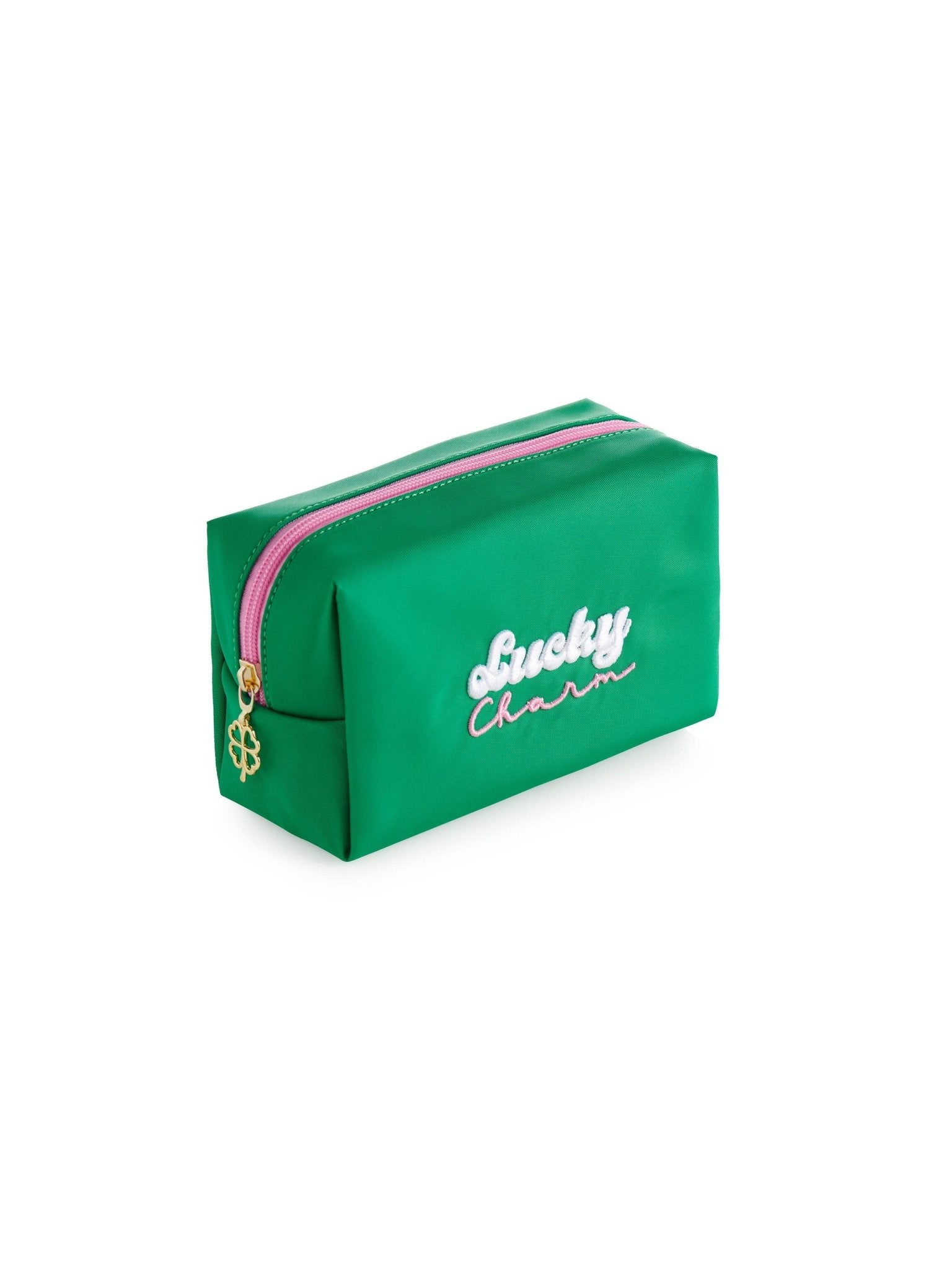 Lucky Charm Emerald Zip Pouch - The Pink Pineapple 850