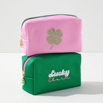 Lucky Charm Emerald Zip Pouch - The Pink Pineapple 850