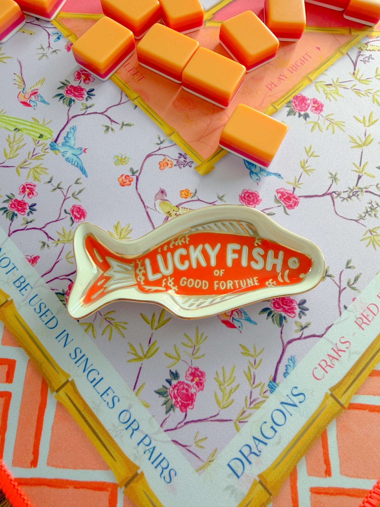 Lucky Fish Dice Catchall - The Pink Pineapple 850