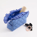 Lucy Large Zip Pouch in Blue - The Pink Pineapple 850