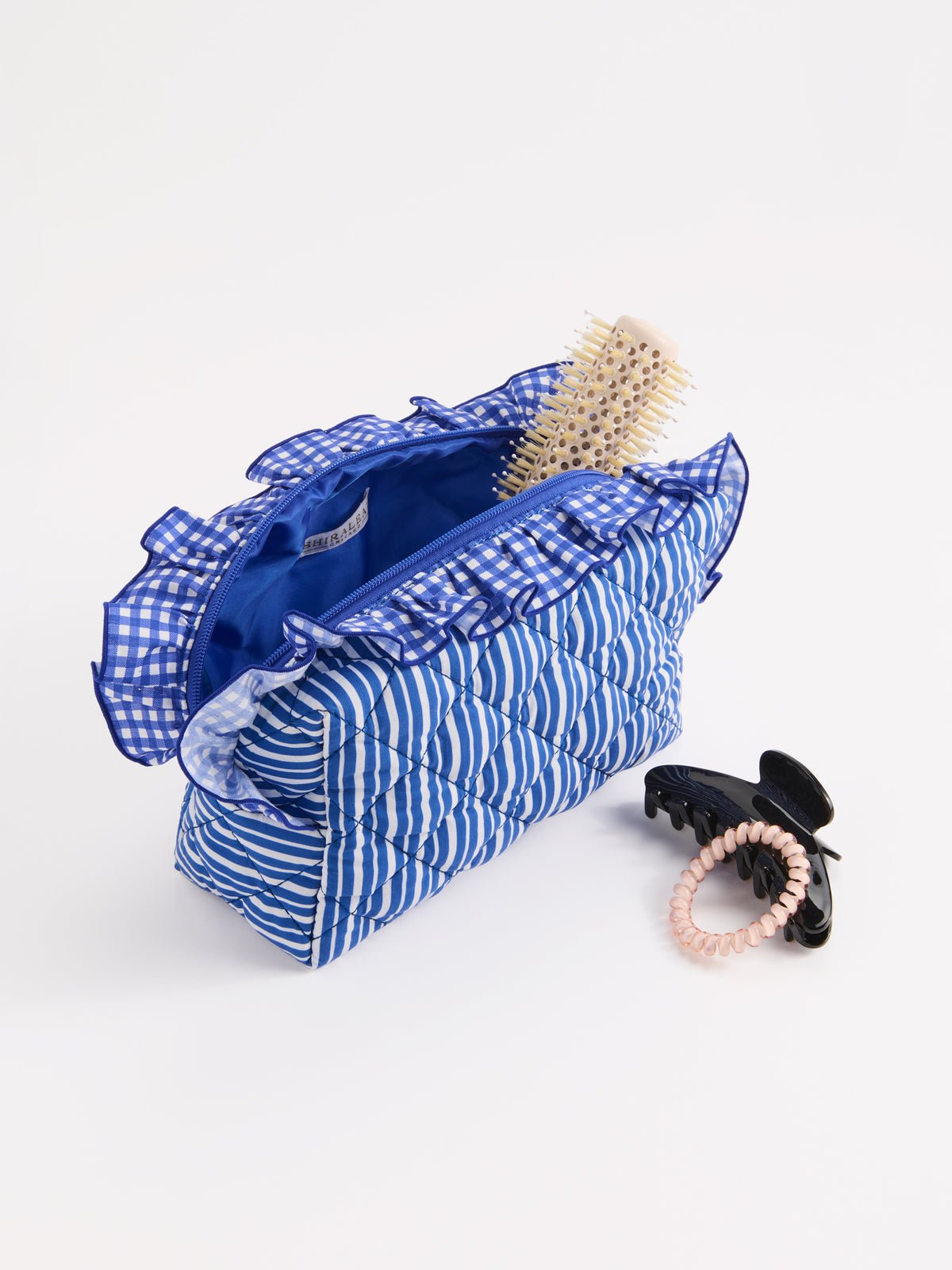 Lucy Large Zip Pouch in Blue - The Pink Pineapple 850