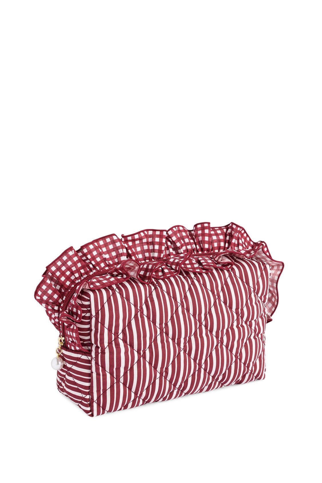 Lucy Large Zip Pouch in Maroon - The Pink Pineapple 850