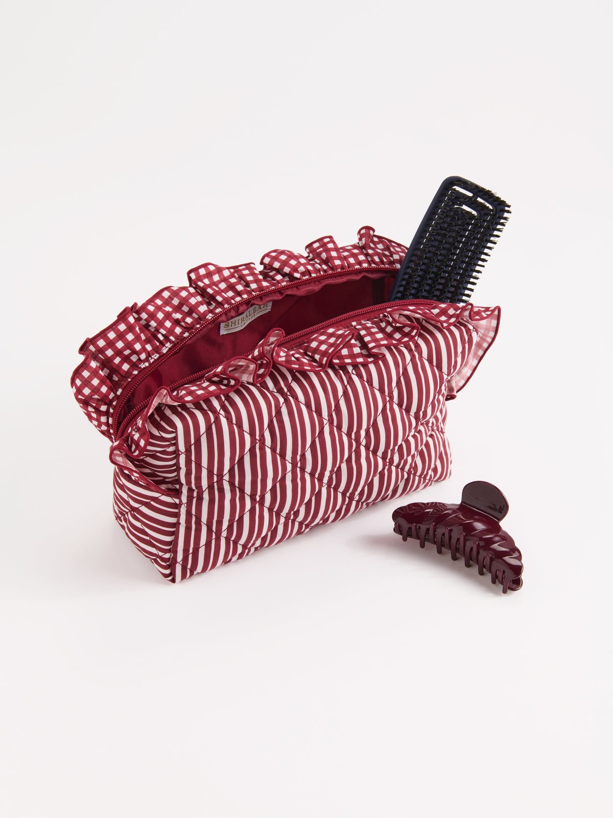 Lucy Large Zip Pouch in Maroon - The Pink Pineapple 850