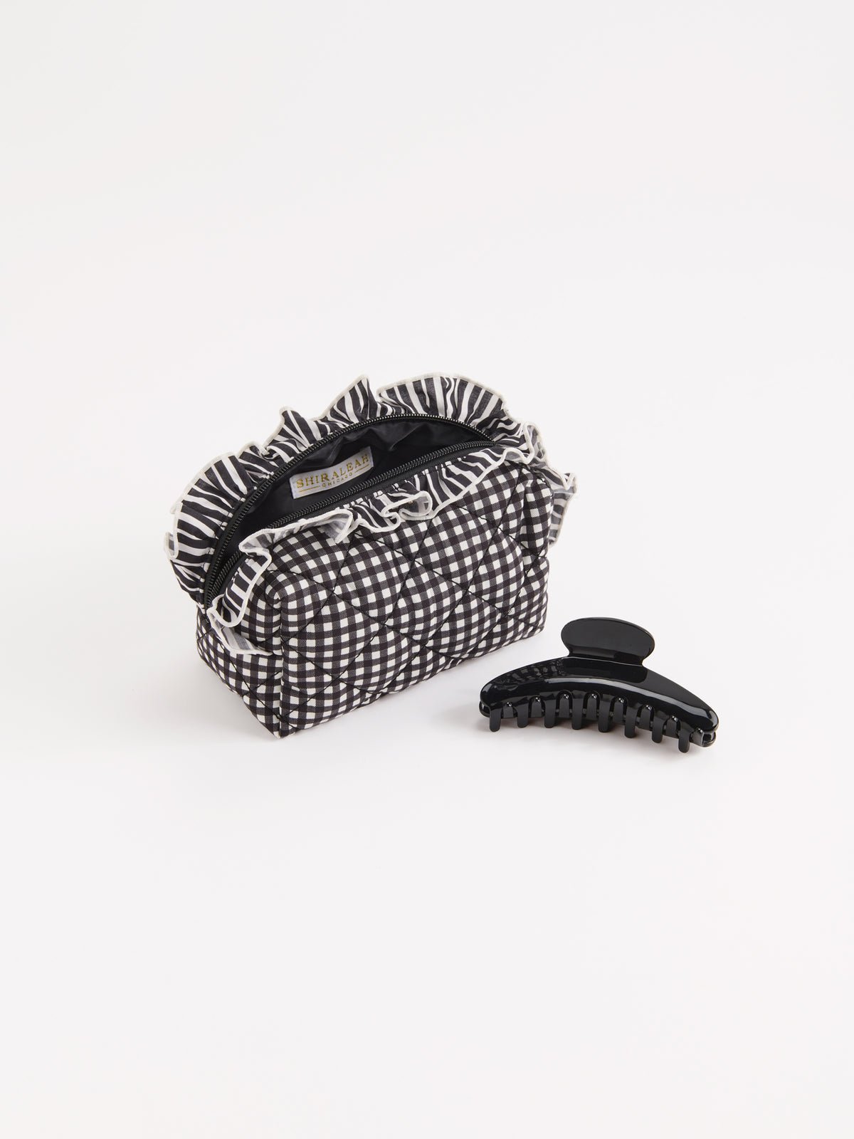 Lucy Small Zip Pouch in Black - The Pink Pineapple 850