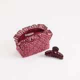 Lucy Small Zip Pouch in Maroon - The Pink Pineapple 850