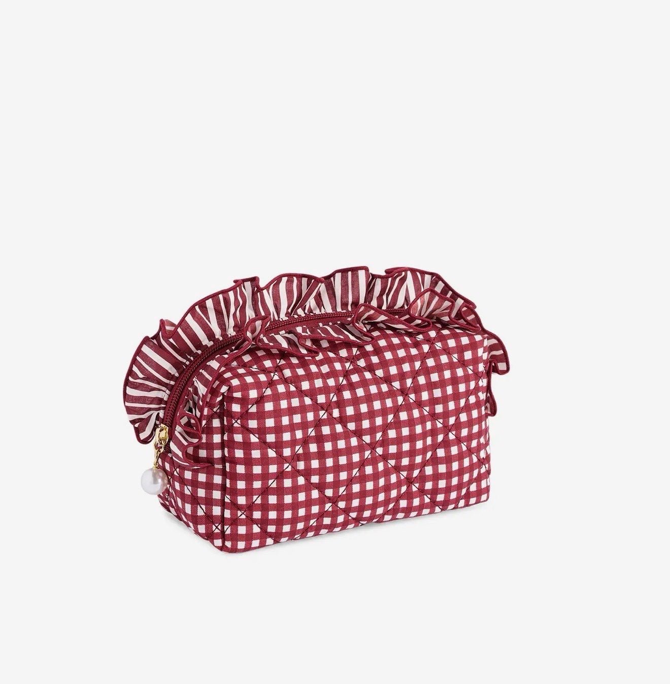 Lucy Small Zip Pouch in Maroon - The Pink Pineapple 850
