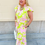 Luminous Meadow Maxi Dress - The Pink Pineapple 850
